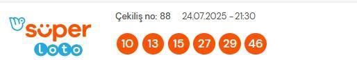 Süper Loto sonuçları açıklandı m! 24 Temmuz Perşembe Süper Loto kazanan numaralar neler? Süper Loto sonuçlarına ne zaman, nereden bakılır?