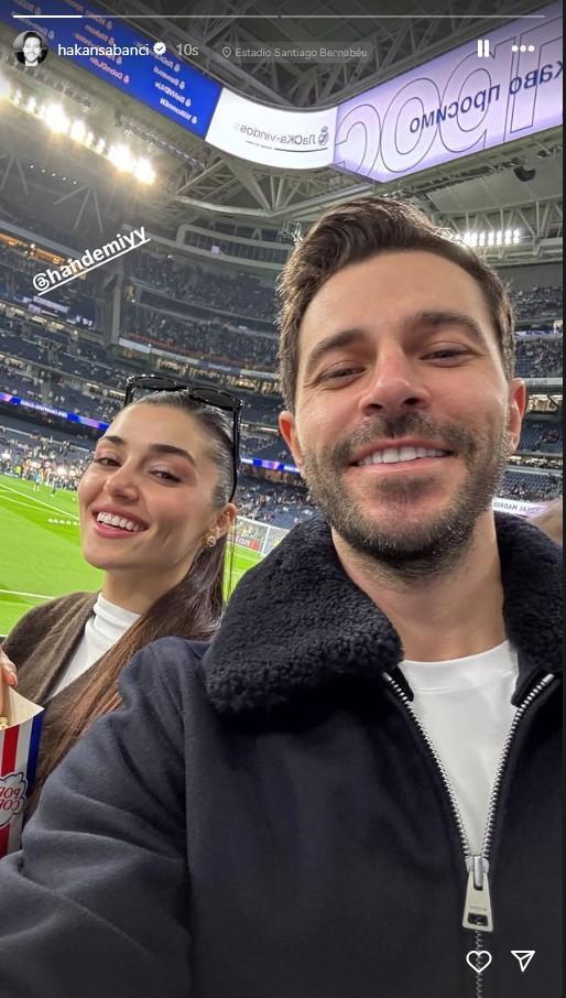 Cesur sahneler yüzünden ayrıldıkları iddia edilen Hakan Sabancı ile Hande Erçel'den paylaşım geldi