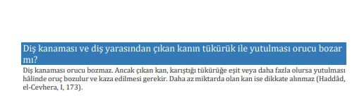 Diş çektirmek orucu bozar mı?
