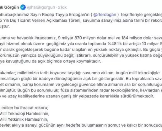 >Türkiye Savunma Sanayii İhracatında Tarihi Rekor