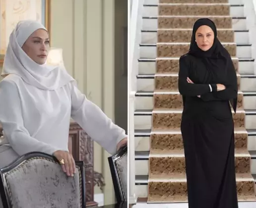 >Hülya Avşar yeni rolü için tesettüre girdi: Çok konforlu