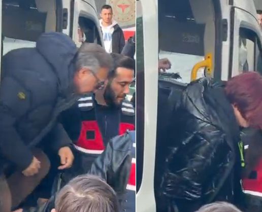>Gözaltındaki Oktay Kaynarca ve Emel Müftüoğlu'ndan ilk görüntü
