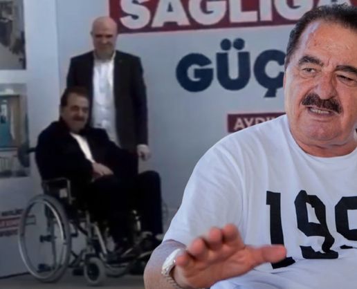 >İbrahim Tatlıses, tekerlekli sandalyede Cumhurbaşkanı Erdoğan'ı bekledi