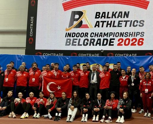 >Türkiye, Balkan Salon Atletizm Şampiyonası'nda 14 madalya kazandı