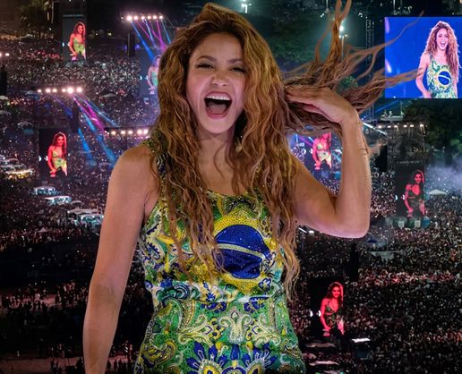 >Brezilya'da Shakira fırtınası! 2 milyon hayranı tempo tutarak eski eşi Pique'ye küfür etti