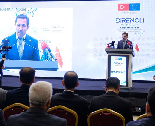 >Karatay Belediyesi'nden 'Dirençli Karatay' Projesi: Kuraklık ve Obruk Risklerine Karşı İklim Uyum Modeli Tanıtıldı
