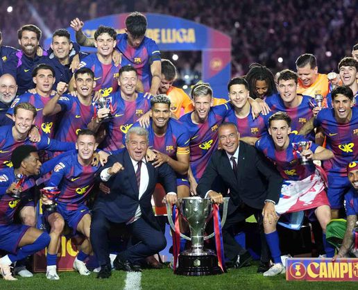 >La Liga'da şampiyon Barcelona