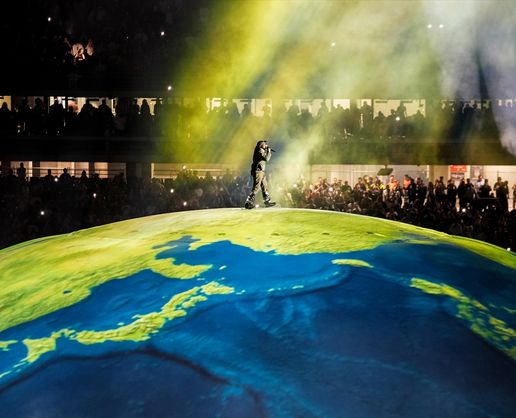 >Dünyaca ünlü rapçi Kanye West, ilk kez İstanbul'da konser verdi