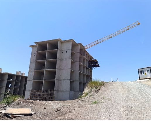 >Nallıhan'da inşa edilen TOKİ konutlarında çalışmalar sürüyor