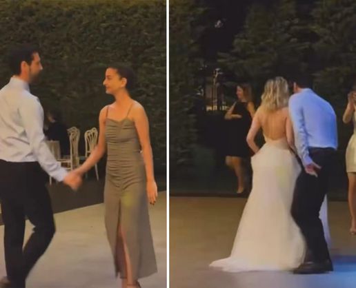 >Ünlü oyuncu Aytek Şayan katıldığı düğüne dansıyla damga vurdu