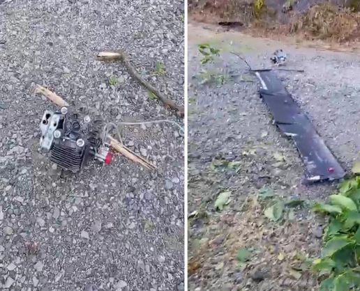>Trabzon'da ağaca çarpıp infilak eden İHA inceleniyor