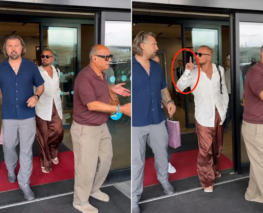 >İstanbul'a gelen Ricky Martin, basınla arasına giren korumasını sakinleştirdi