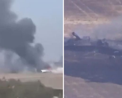 ABD'ye ait F-35 savaş uçağı, askeri üste düştü