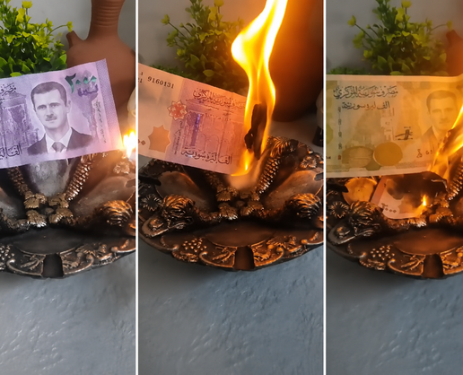 Suriye'de Esad’lı paralar tarihe karıştı: Eski banknotları yaktılar