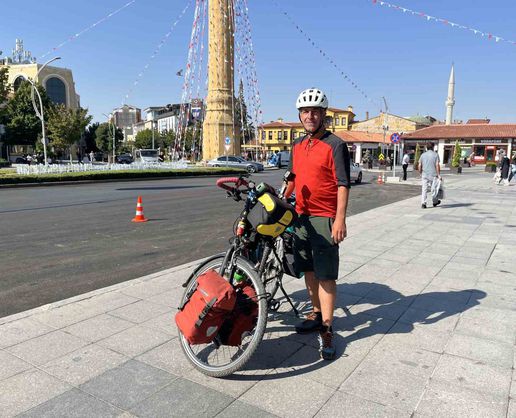 Çorum'dan Dünya Turuna Bisikletle Yola Çıktı