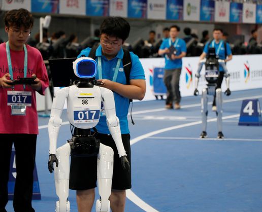 Dünyanın İlk İnsansı Robot Oyunları Pekin'de Başladı
