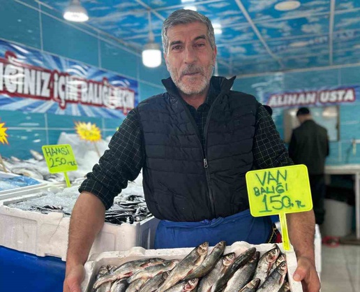 Van'da tezgahlarda çeşitlilik artarken inci kefalinin kilosu 150 liradan satılıyor