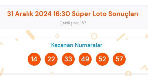 Süper Loto sonuçları açıklandı! 31 Aralık Süper Loto kazanan numaralar neler? Süper Loto sonuçlarına ne zaman, nereden bakılır?