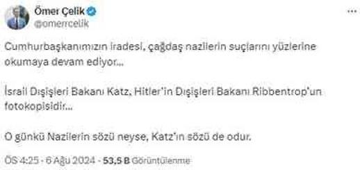 İsrailli bakan Katz'ın paylaşımına CHP'den skandal yanıt: Müttefikiniz Erdoğan'ı güçlendirmeye çalıştığınızı biliyoruz