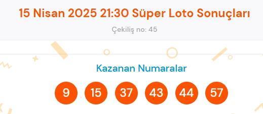 Süper Loto sonuçları açıklandı! 15 Nisan Salı Süper Loto kazanan numaralar neler? Süper Loto sonuçlarına ne zaman, nereden bakılır?