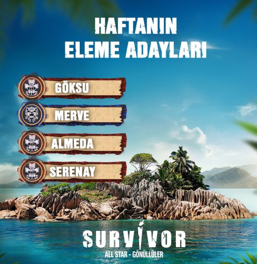 Survivor eleme adayları kim? 14 Ocak Salı Survivor'da potada kimler var?
