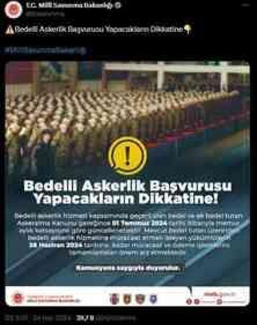 Bakanlık duyurdu! Bedelli askerlik ücretlerine zam geliyor