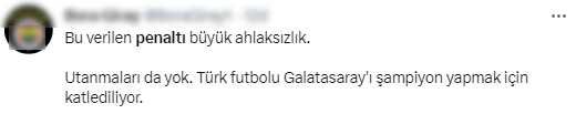 G.Saray maçını izleyen ezeli rakipler çılgına döndü! Penaltı ve öncesindeki pozisyon çok konuşulacak