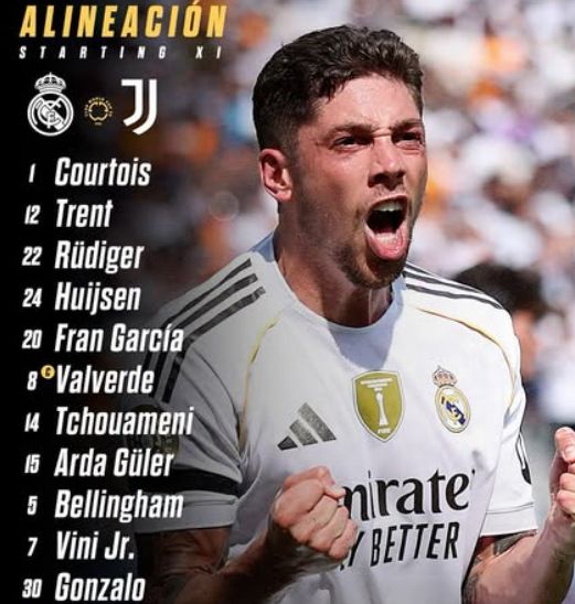 Arda Güler Real Madrid-Juventus maçında oynayacak mı, kadroda mı, ilk 11'de mi?