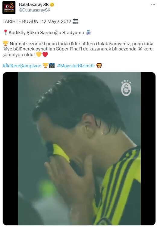 Gece yarısı atışması! Fenerbahçe'nin '12 Mayıs' paylaşımına Galatasaray'dan jet hızıyla cevap