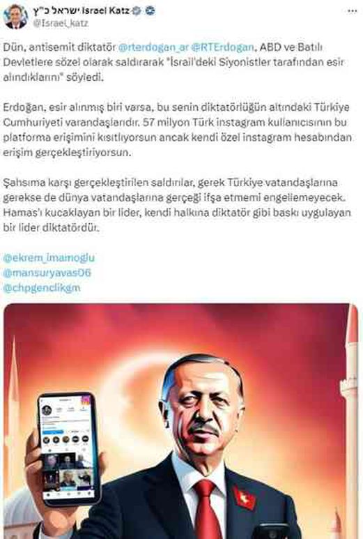 İsrail Dışişleri Bakanı Katz, Erdoğan'a ne dedi? İsrail Dışişleri Bakanı Türkiye açıklaması nedir?