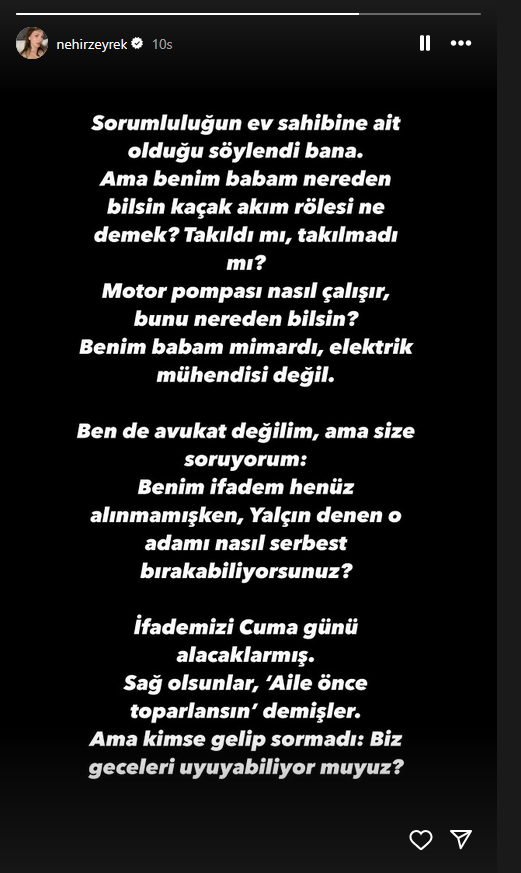 Ferdi Zeyrek'in kızı Nehir Zeyrek isyan etti: O adamı nasıl serbest bırakabiliyorsunuz?