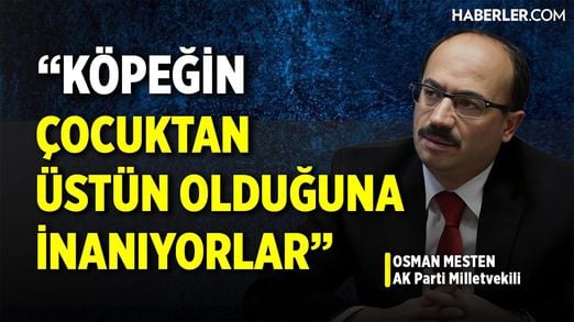AK Parti Bursa Milletvekili Osman Mesten: Köpeğin Çocuktan Üstün Olduğuna İnanıyorlar