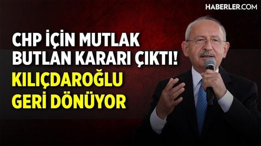 CHP için mutlak butlan kararı çıktı! Kılıçdaroğlu geri dönüyor | Canlı Yayın