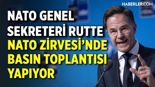 Nato Genel Sekreteri Rutte 36. Nato Zirvesi'nde Basın Toplantısı Yapıyor | #canlı