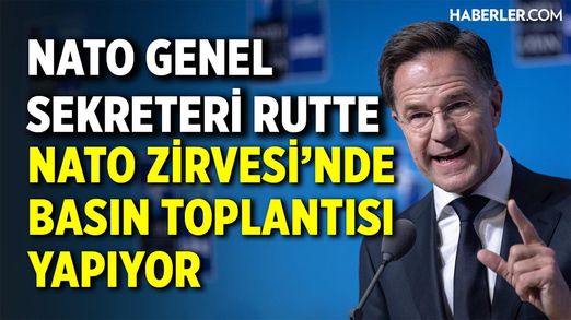 Nato Genel Sekreteri Rutte 36. Nato Zirvesi'nde Basın Toplantısı Yapıyor | #canlı