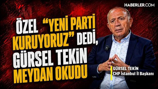 Özgür Özel'in Yeni Parti İlanına Gürsel Tekin'den İlk Yorum!