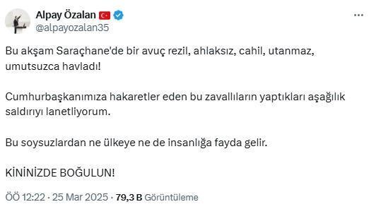 AK Partili Özalan, Saraçhane protestocularına ateş püskürdü: Kininizde boğulun