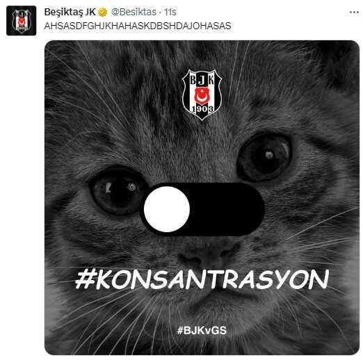 Derbi zaferi sonrası Beşiktaş, yaptığı paylaşımla Galatasaray'ı fena tiye aldı