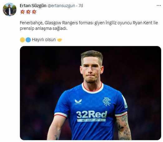 Ryan Kent Fenerbahçe'ye transfer oldu mu? Ryan Kent kimdir, Fenerbahçe'ye gelecek mi?