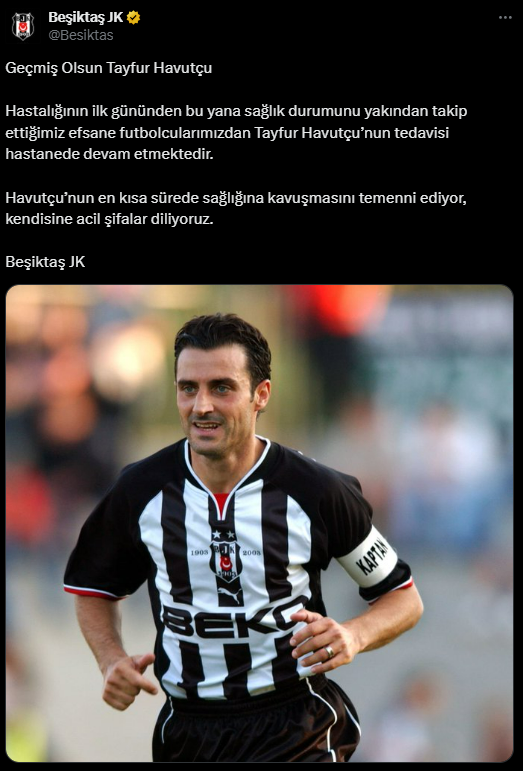 Beşiktaş'ın efsane ismi Tayfur Havutçu yoğun bakıma kaldırıldı