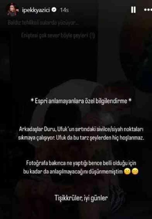 İpek Filiz Yazıcı'nın 'Baldız tehlikeli sularda yüzüyor' paylaşımı tepki çekti