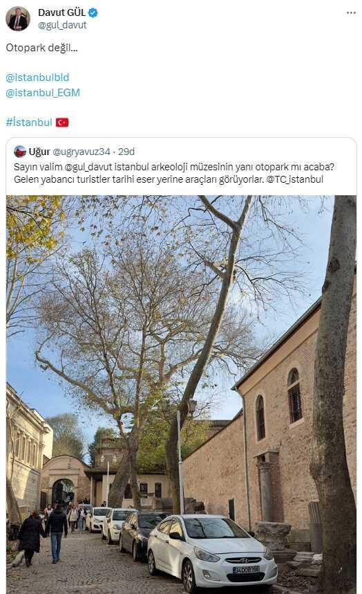 Vatandaşın otopark isyanına Vali Gül'den 2 kelimelik yanıt! Hem İBB'ye hem emniyete ihbarda bulundu