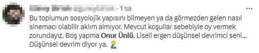 Yönetmen Onur Ünlü'nün 'Oy verme' çağrısı tepki çekti