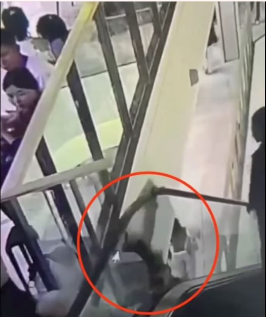 Yürüyen merdivenin korkuluğuna oturan kadın, dört kat aşağı düşerek feci şekilde can verdi
