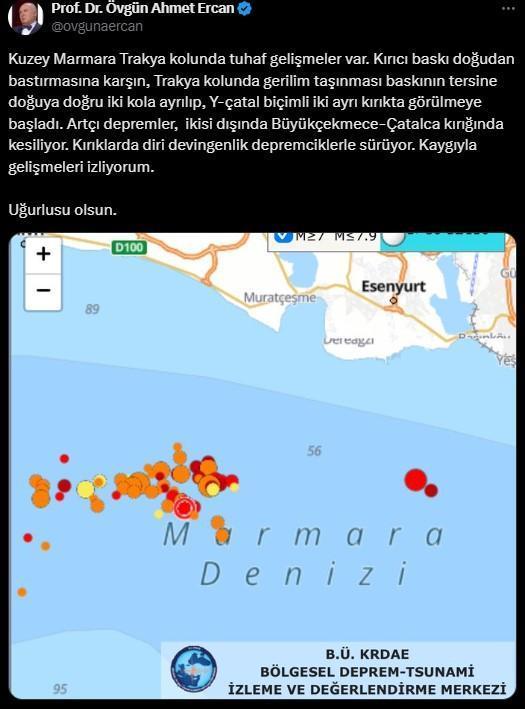 Ahmet Ercan'dan artçı depremler sonrası uyarı: Çok çekinilecek bir durumla karşı karşıya olabiliriz