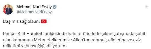 Kuzey Irak'ta şehit düşen 6 askerimiz için siyasilerden taziye mesajları