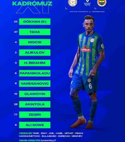 Ç.Rizespor Fenerbahçe maçı kaç kaç, bitti mi? MAÇ SKORU! FB Rize maçı kaç kaç, canlı maç skoru!