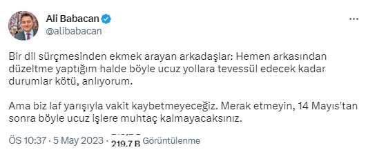 Babacan canlı yayında 'Sayın FETÖ' dedi, tepkilerin ardından açıklama yaptı: Dil sürçmesi