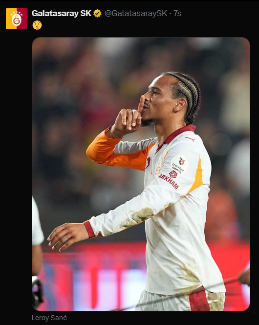 Galatasaray'dan gece yarısı bomba sus paylaşımı