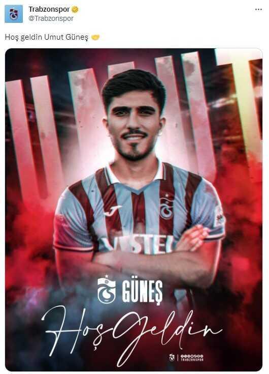 Trabzonspor, Umut Güneş'e formayı giydirdi! Alanyaspor'a 2.3 milyon euro ödenecek